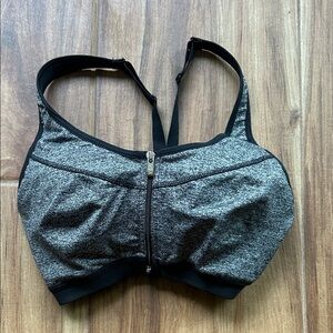 VSX Heathered Black Sports Bra